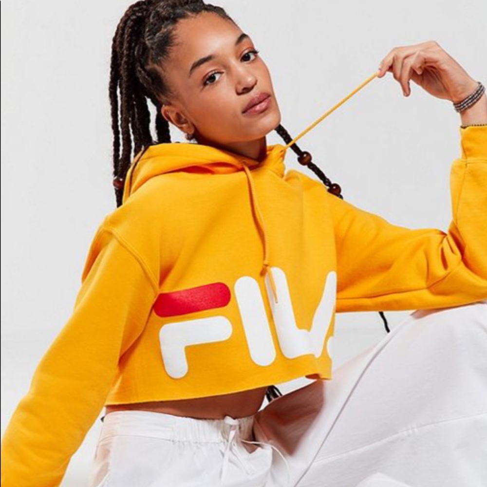 Women’s cropped FILA hoodie